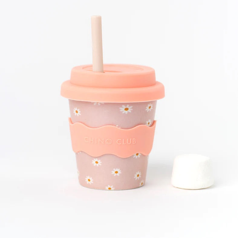 Pink Daisy Baby Chino Cup 4 oz