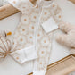 Fleur Waffle Zip Suit