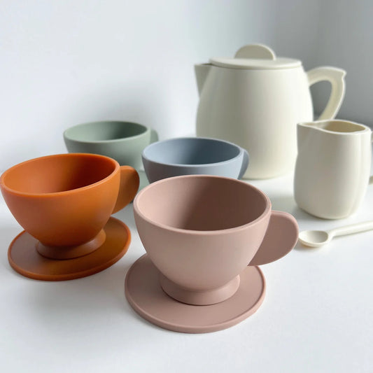 Silicone Toy Tea Set (2 colours)