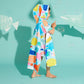 Kids Hooded Towel Rainbow Reef