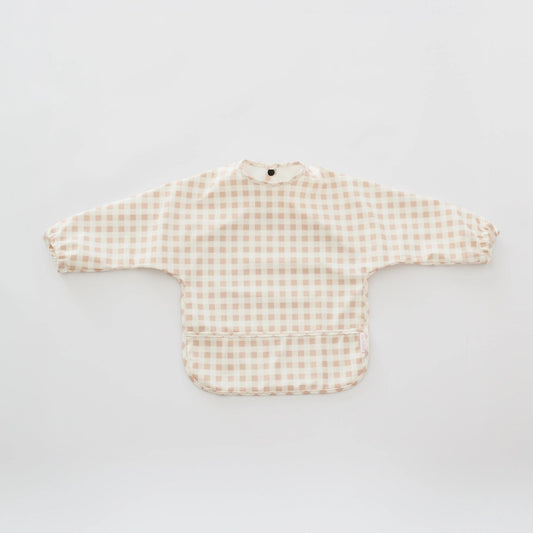 Smock Bib - Gingham 6-12M