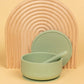 Silicone Suction Bowl with lid + Spoon Set